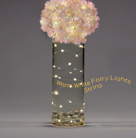 30 Led Fairy Lights on Each String- 3 Strings- Submersible String & Battery- Exclusive Garlands for Vases- Choice of Cool White or Warm White Glow