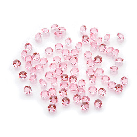 Diamond Cut Sparkling Table Scatter - Choose: Light Pink, Turquoise Blue, Clear and Black